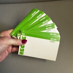 Vintage 1970‘s Set of 63 Recipe Index Cards